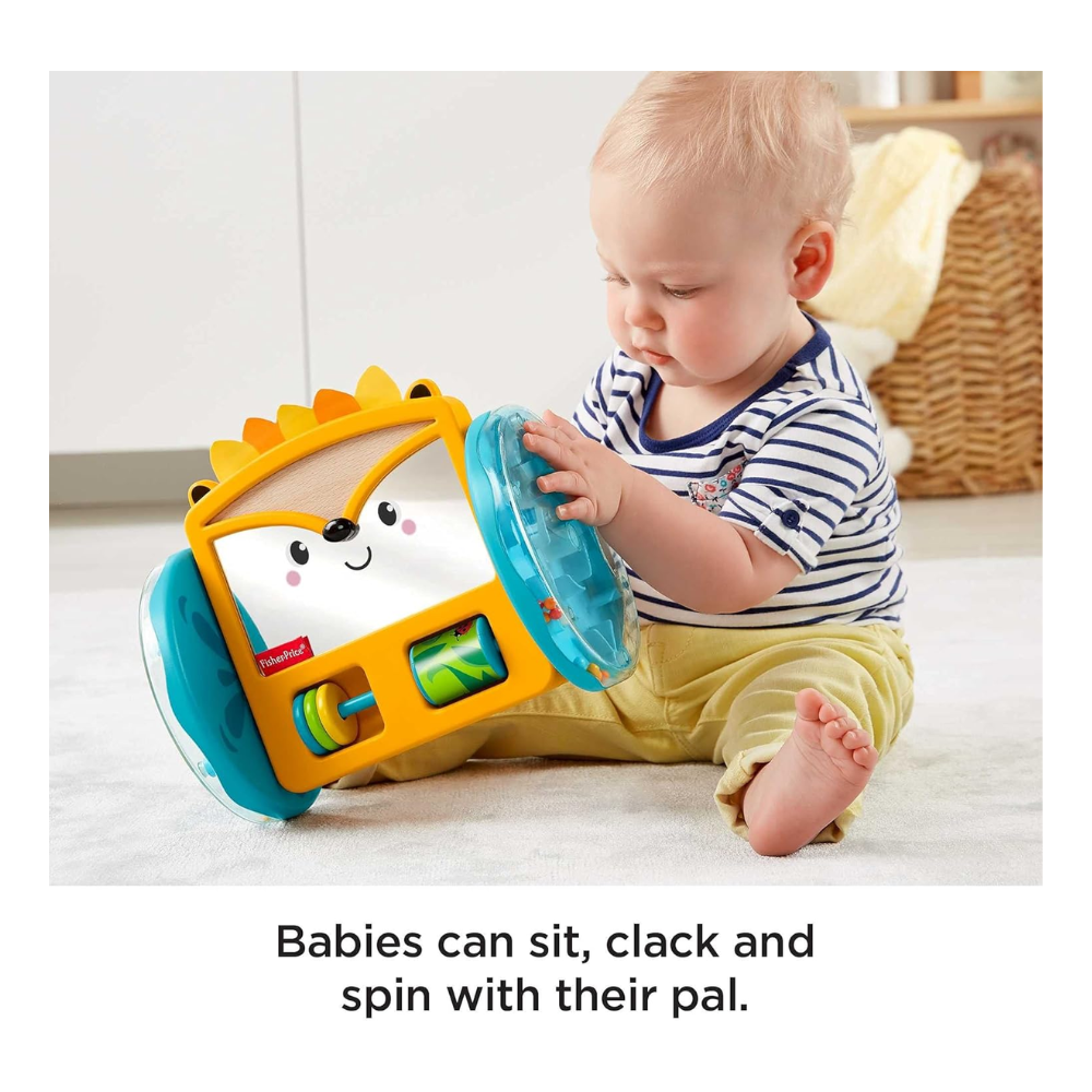 Fisher Price GJW14 Play & Crawl Hedgehog Mirror, Ages 3m+ (Damaged Box)