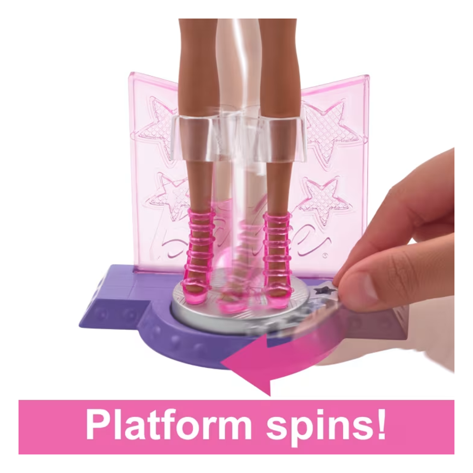 Barbie HRG43 65th Anniversary Careers Pop Star Doll & 10 Accessories, Ages 3+ (HRG41)