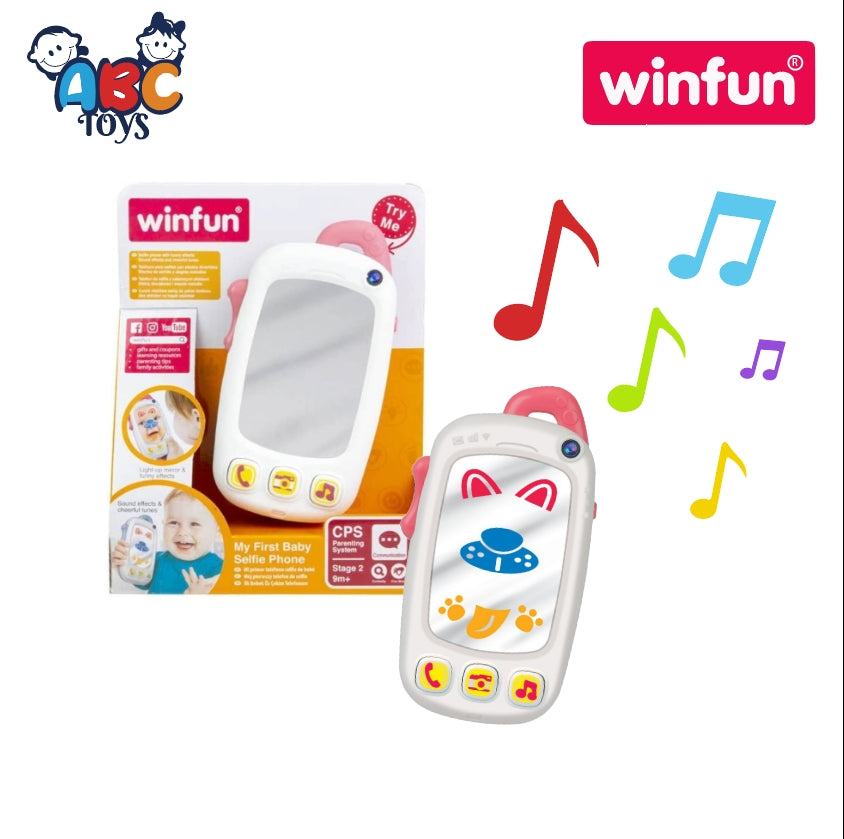 Winfun Selfie Phone Pink B/O 9M+ (Damage Box)