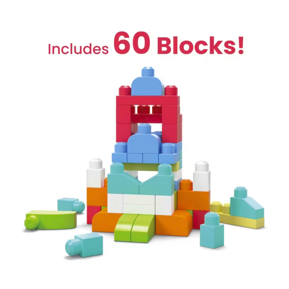 Mega Bloks DCH54 First Builders Big Building Bag - 60pcs