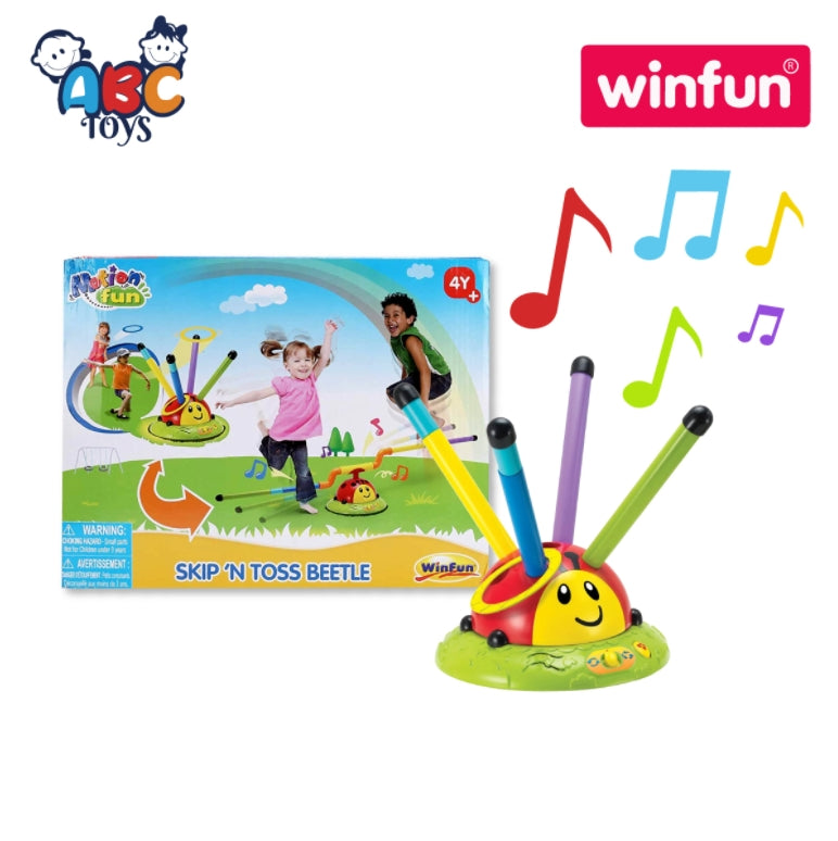 Winfun 006002 Skip 'N Toss Beetle, Age 4+ (Damage Box)