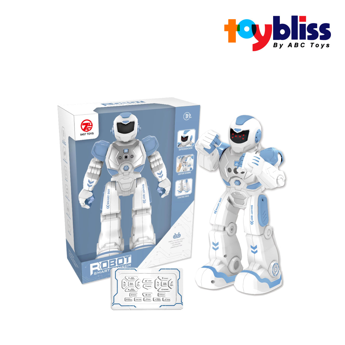 Toybliss Smart Robot with Light & Sound (606-33), Ages 3+ (Damage Box)