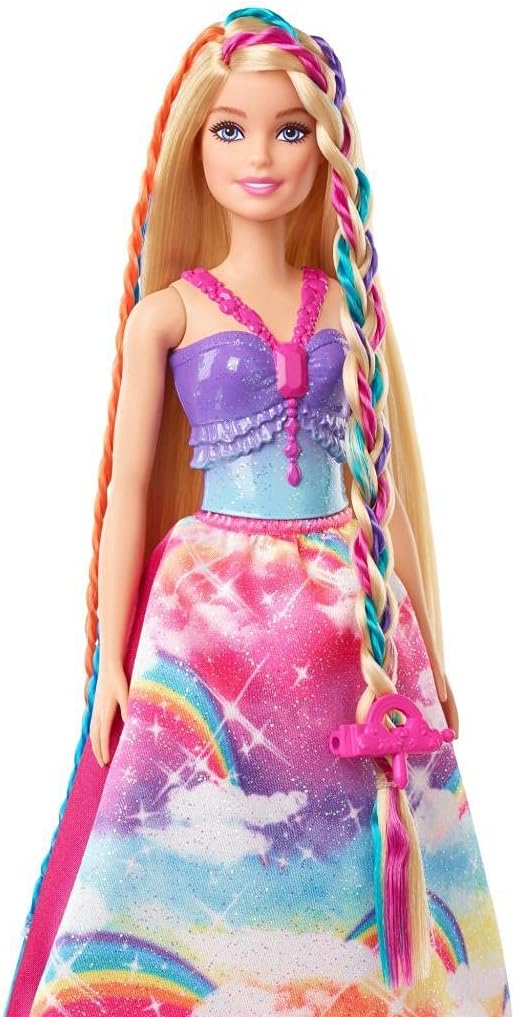 Barbie GTG00 Dreamtopia Braiding Fun Princess Hair Styling Doll with Accessories