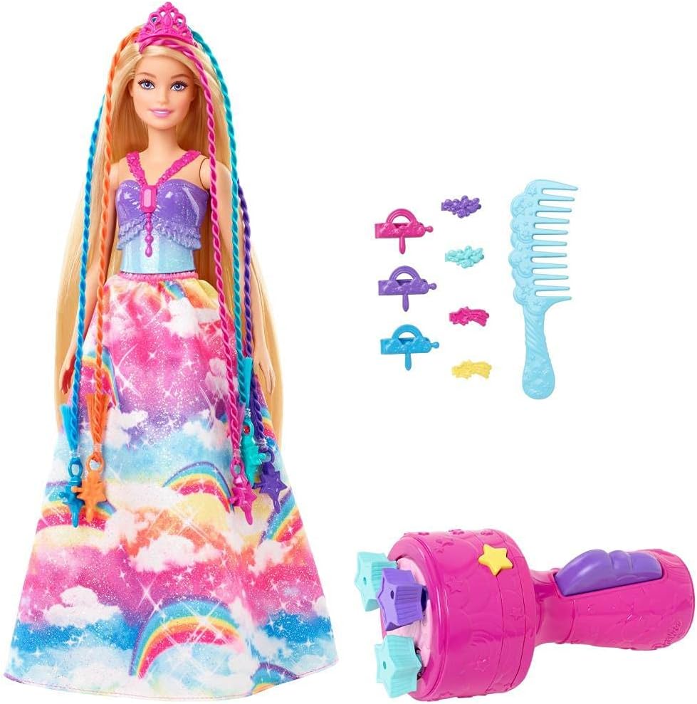 Barbie GTG00 Dreamtopia Braiding Fun Princess Hair Styling Doll with Accessories