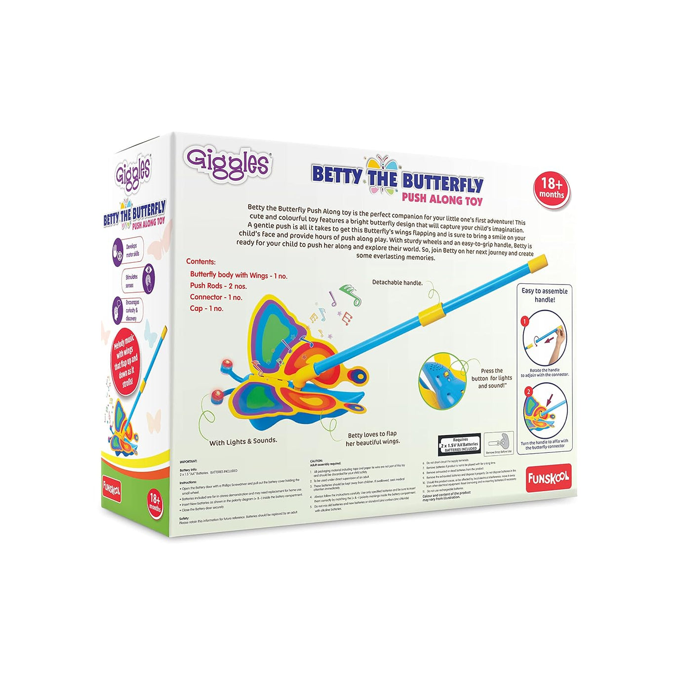 Funskool Giggles Betty The Butterfly, Ages 18m+