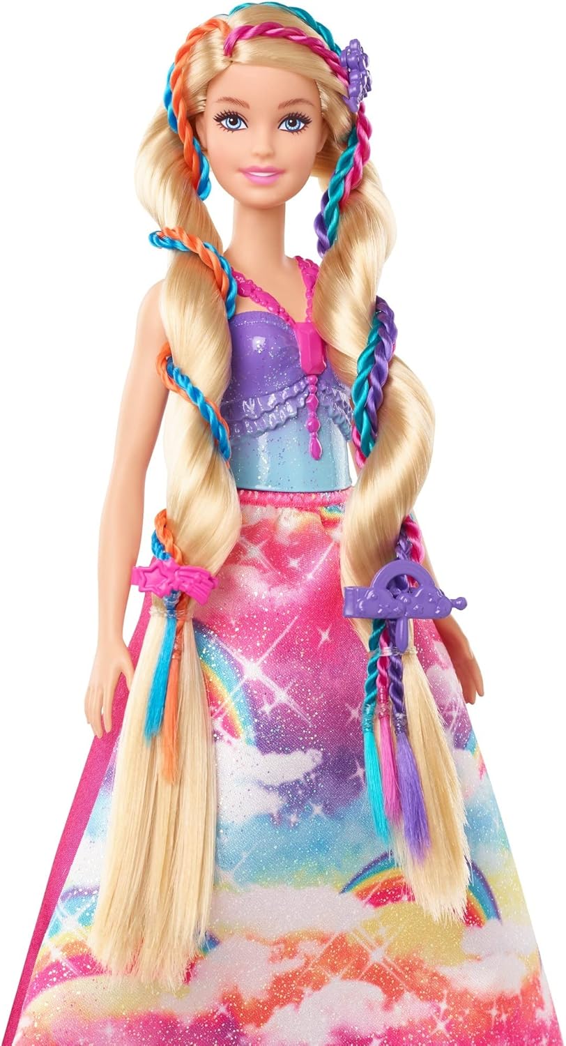 Barbie GTG00 Dreamtopia Braiding Fun Princess Hair Styling Doll with Accessories