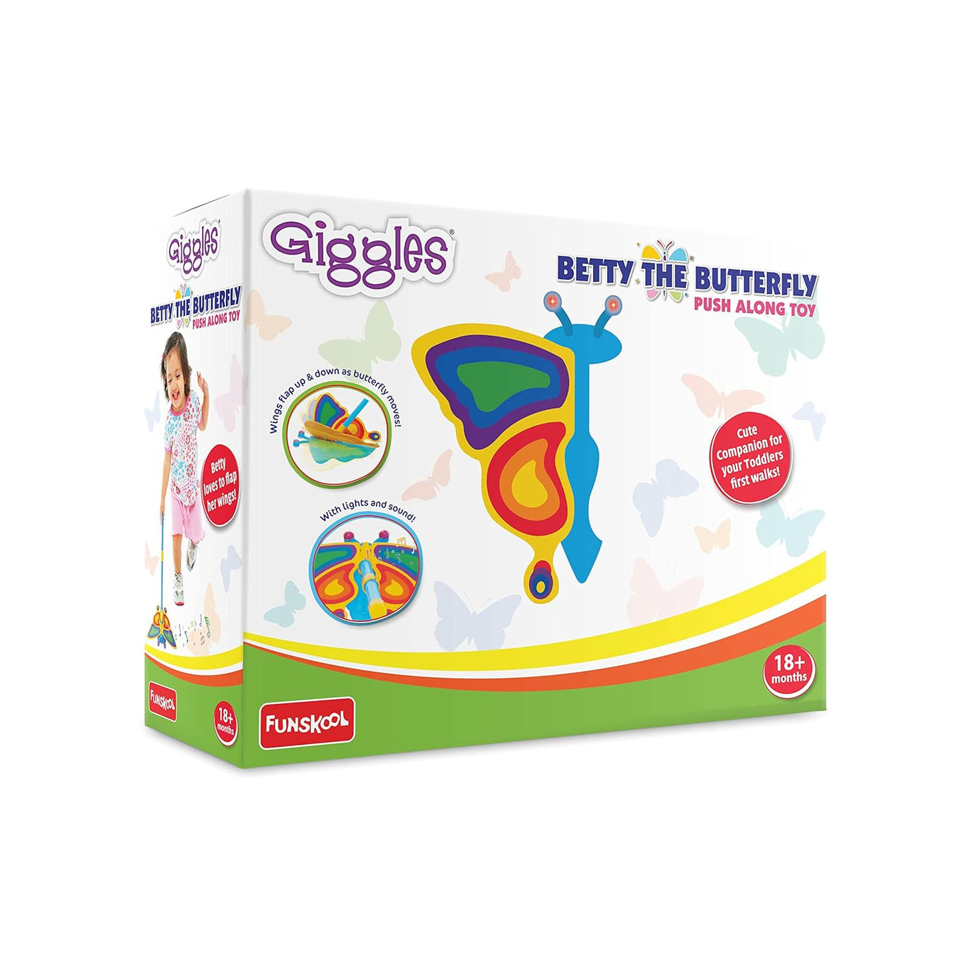 Funskool Giggles Betty The Butterfly, Ages 18m+