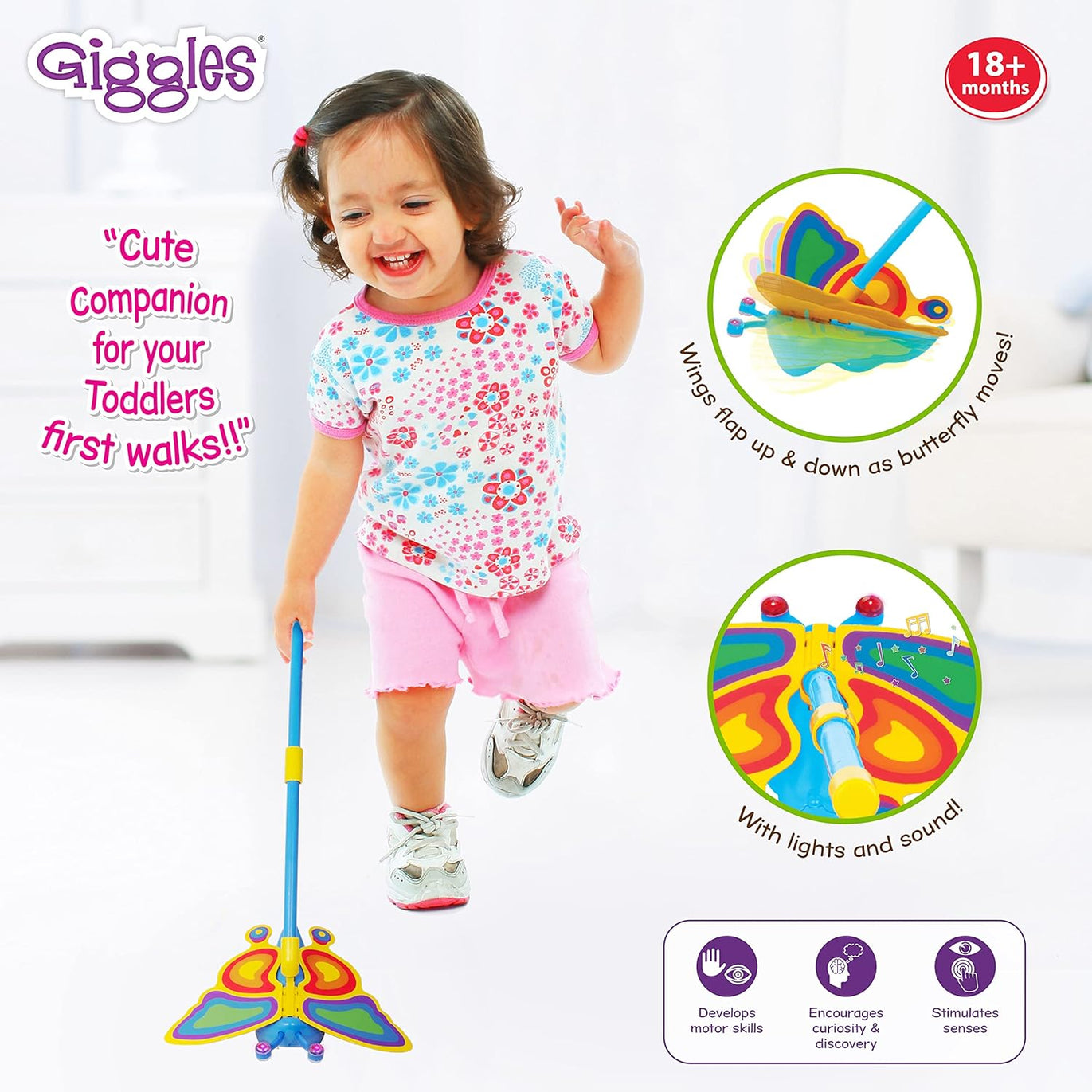 Funskool Giggles Betty The Butterfly, Ages 18m+