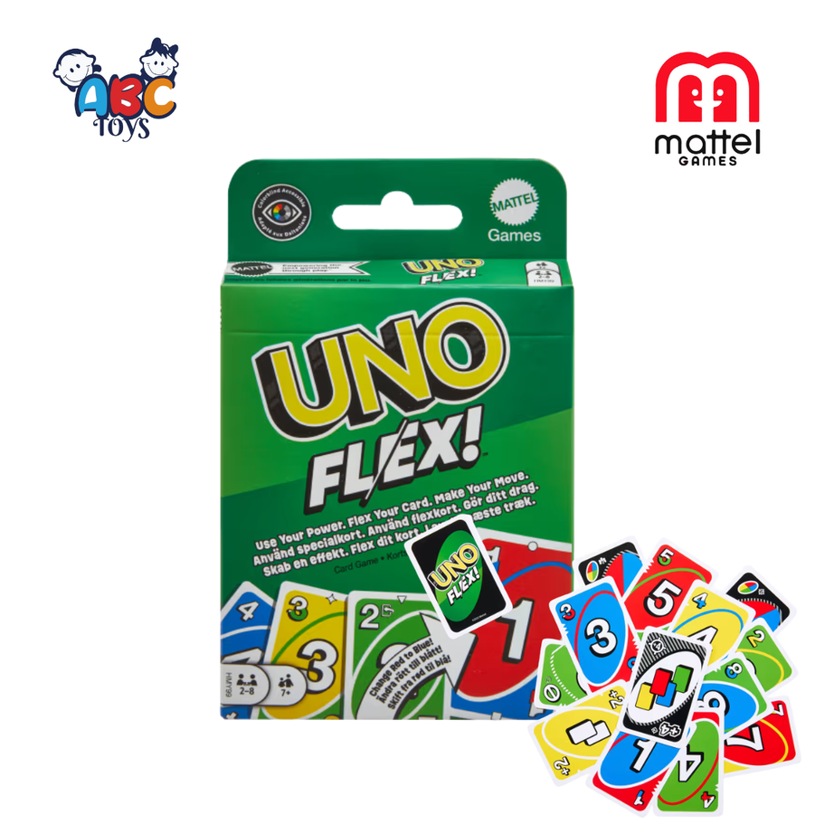 UNO HMY99 Flex Card Fun Games For Family And Game Nights, Ages 7+