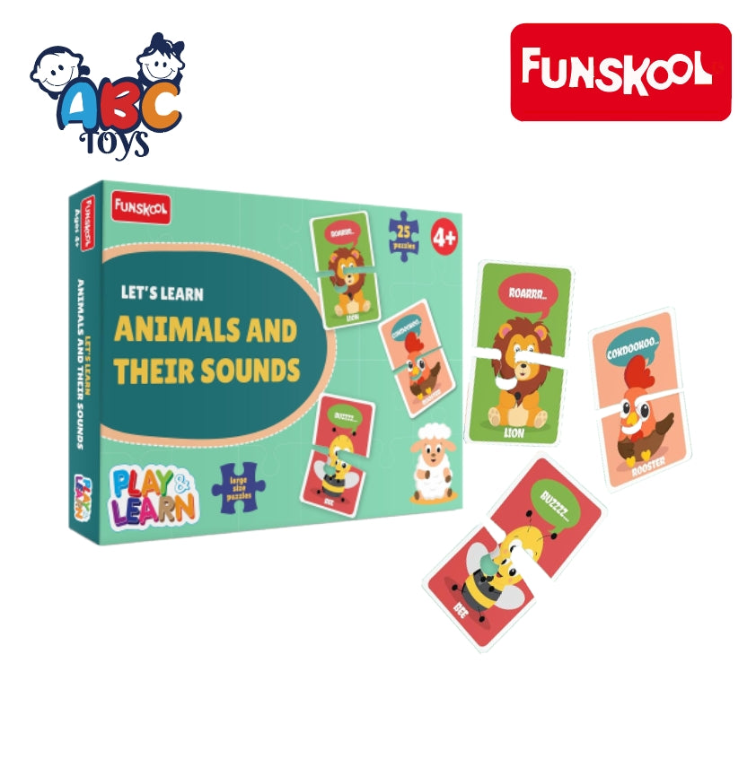 Funskool 9427900 P&L Animals & Their Sounds, Ages 4+ (Damage Box)