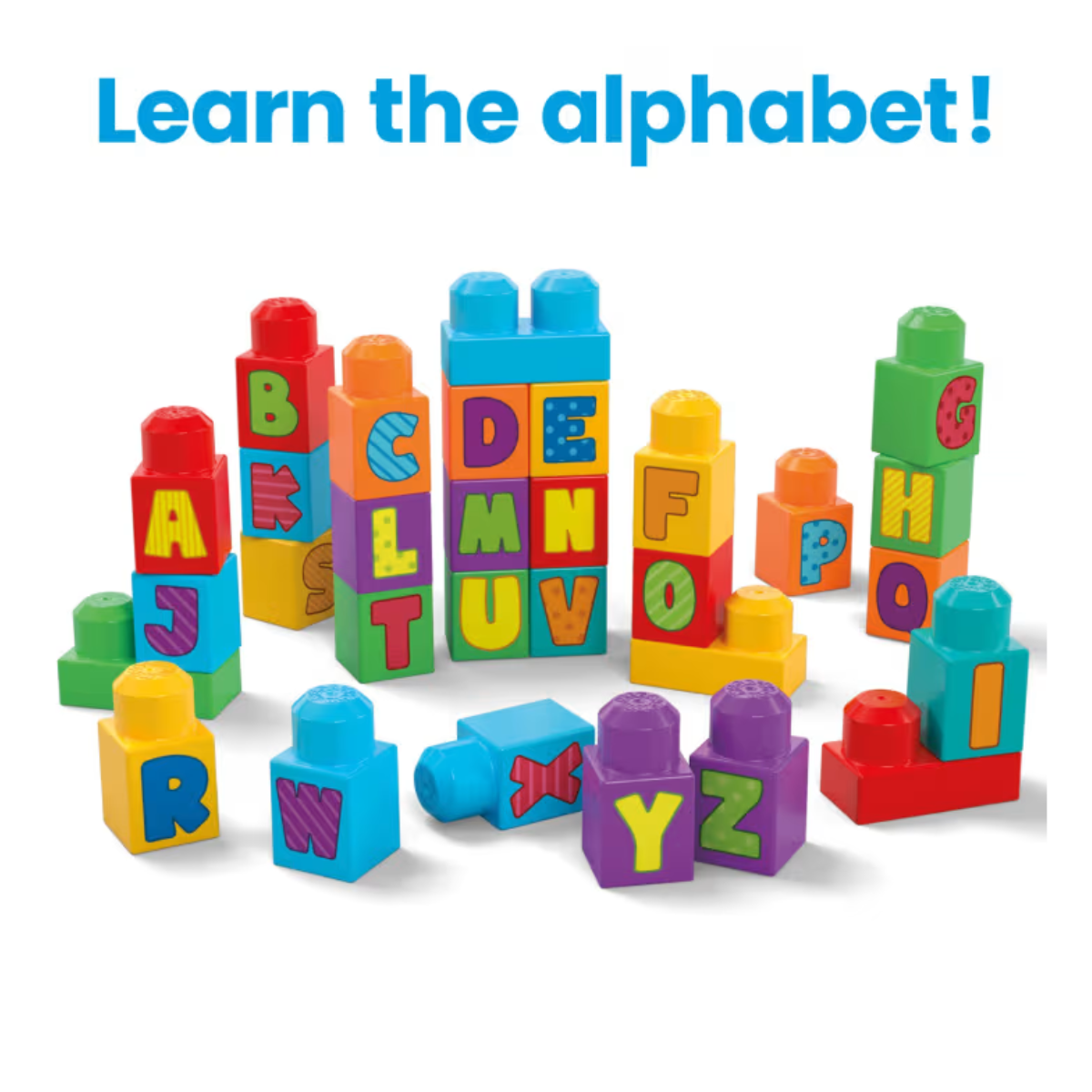 MEGA Bloks HRR60 Fisher-Price ABC Building Bag (30 Pieces), Ages 1+