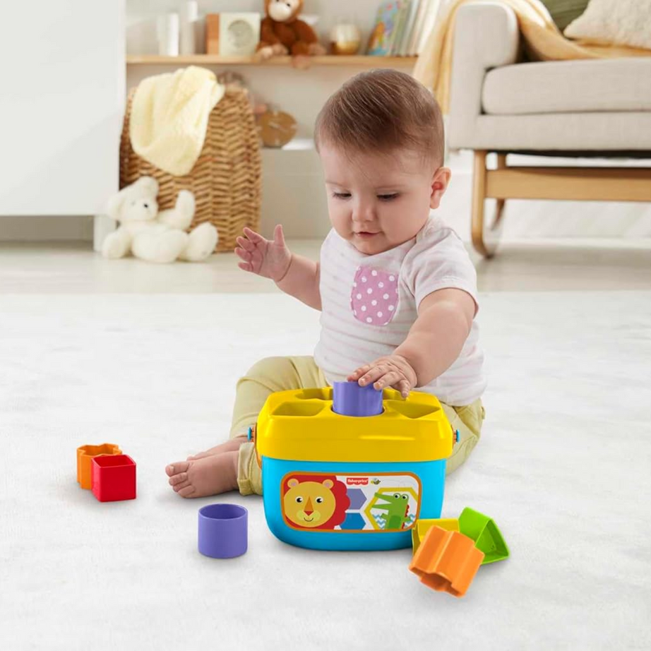 Fisher Price FFC84 Baby's First Blocks Shape-Sorting Toy, Ages 6m+