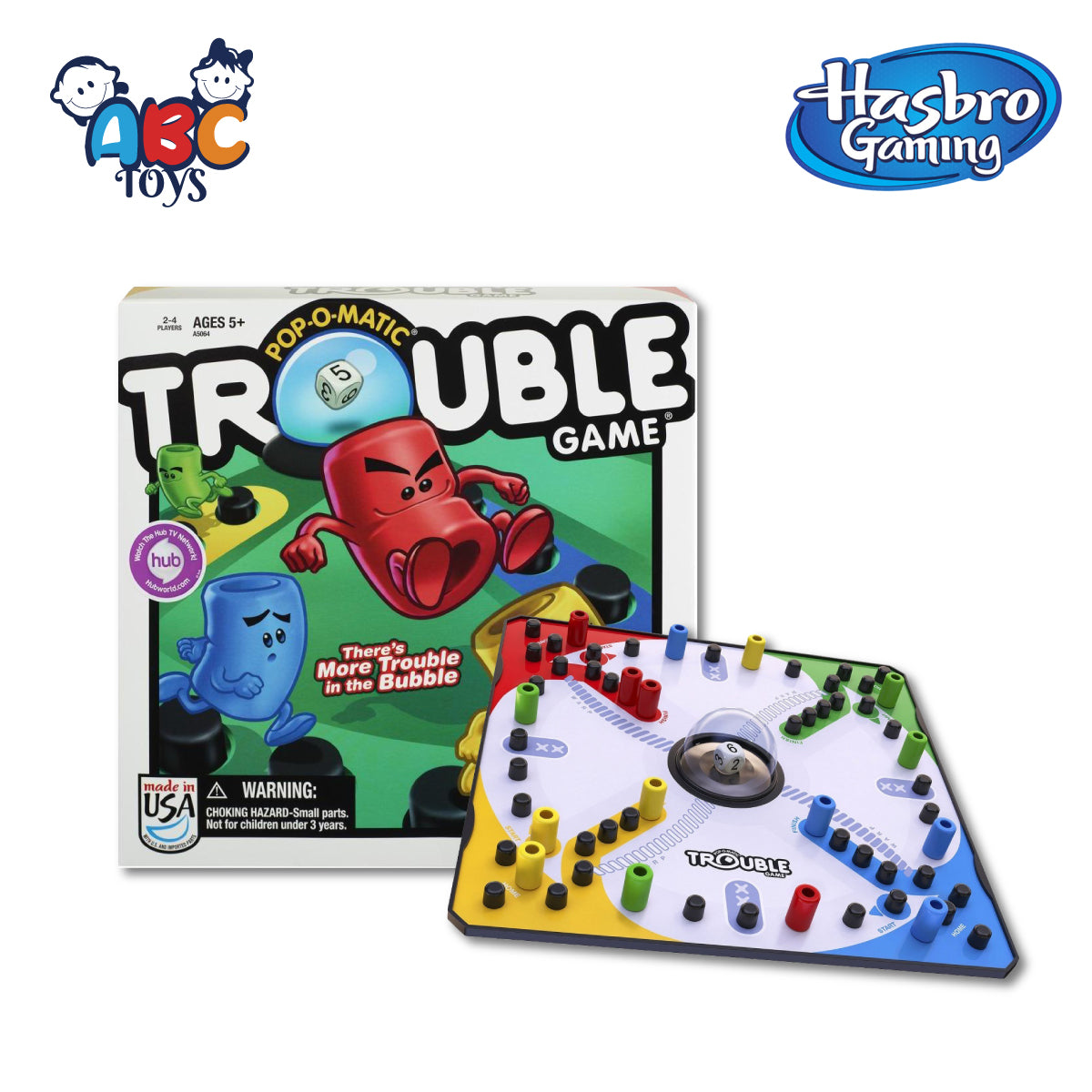 HASBRO A5064 Games Trouble, Age 5+ (Damage Box)