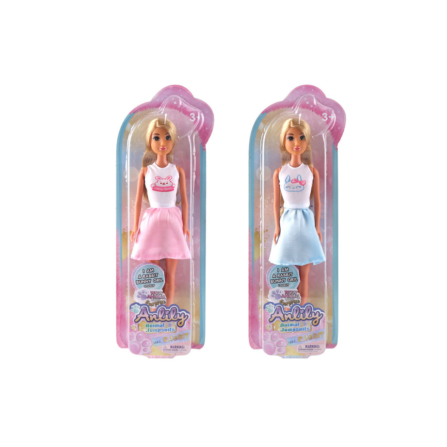 Toybliss Anlily Animal Jumpsuits Doll (616119), Ages 3+