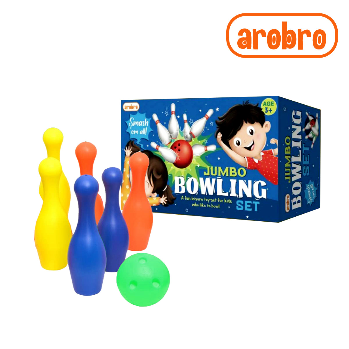 Arobro 5006 Jumbo Bowling Set (Damage Box)