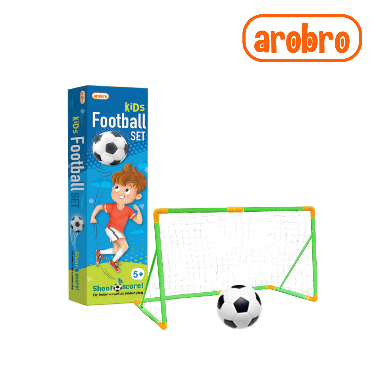 Arobro 5007 Kids Football Set – Fun & Safe Introduction to Soccer (Damage Box)
