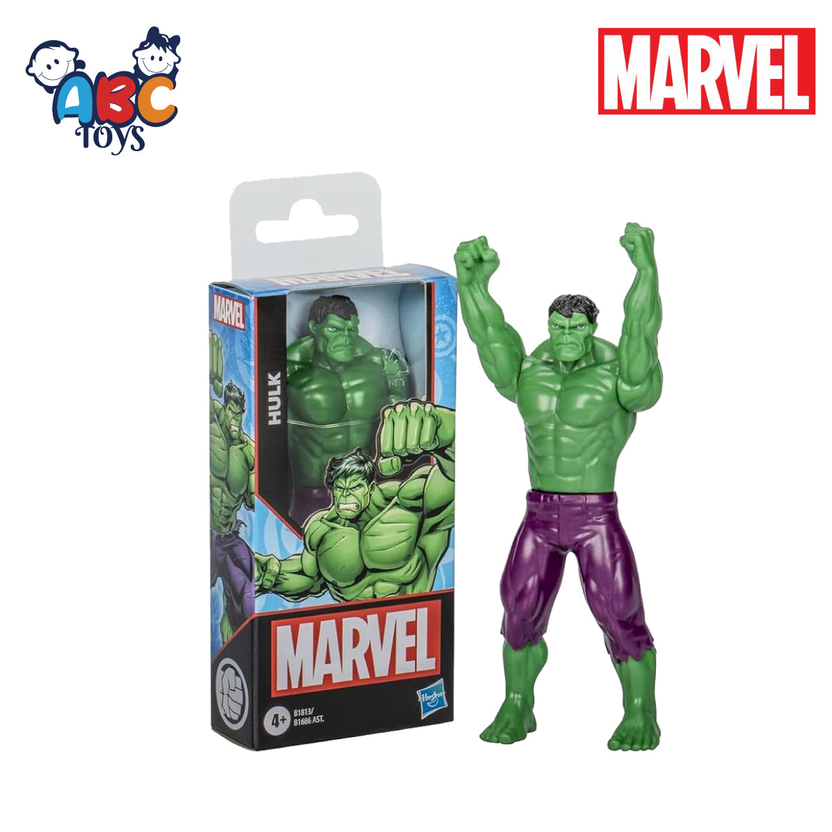 HASBRO B1813 Marvel Avengers Action Figures Hulk 6inch, Age 4+