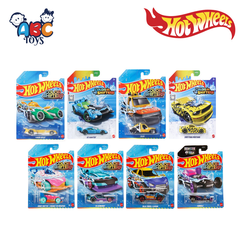 Hot Wheels BHR15 Color Shifters 1:64 Scale 2018 Ass. Ages 3+ (Damage Box)