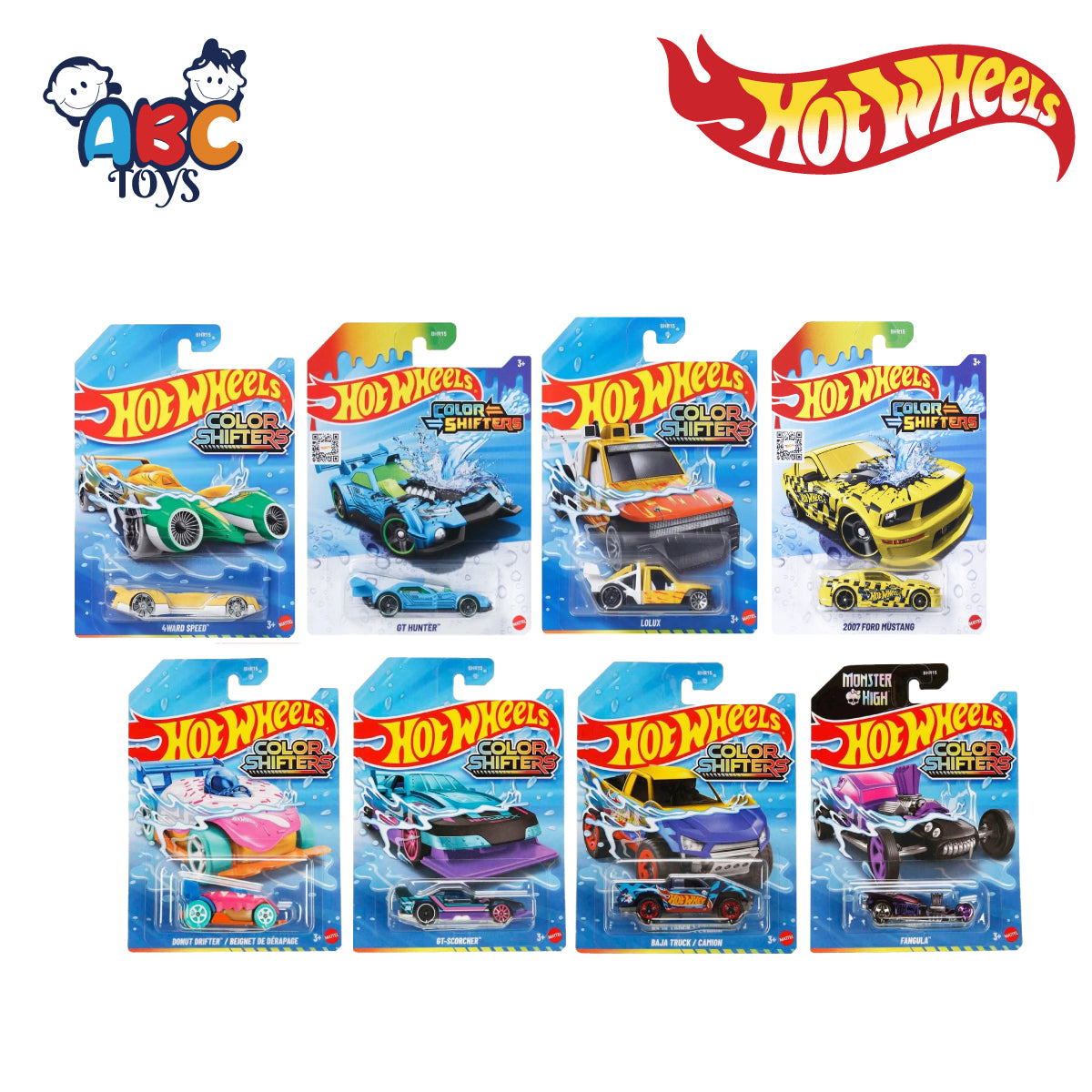 Hot Wheels BHR15 Color Shifters 1:64 Scale 2018 Ass. Ages 3+