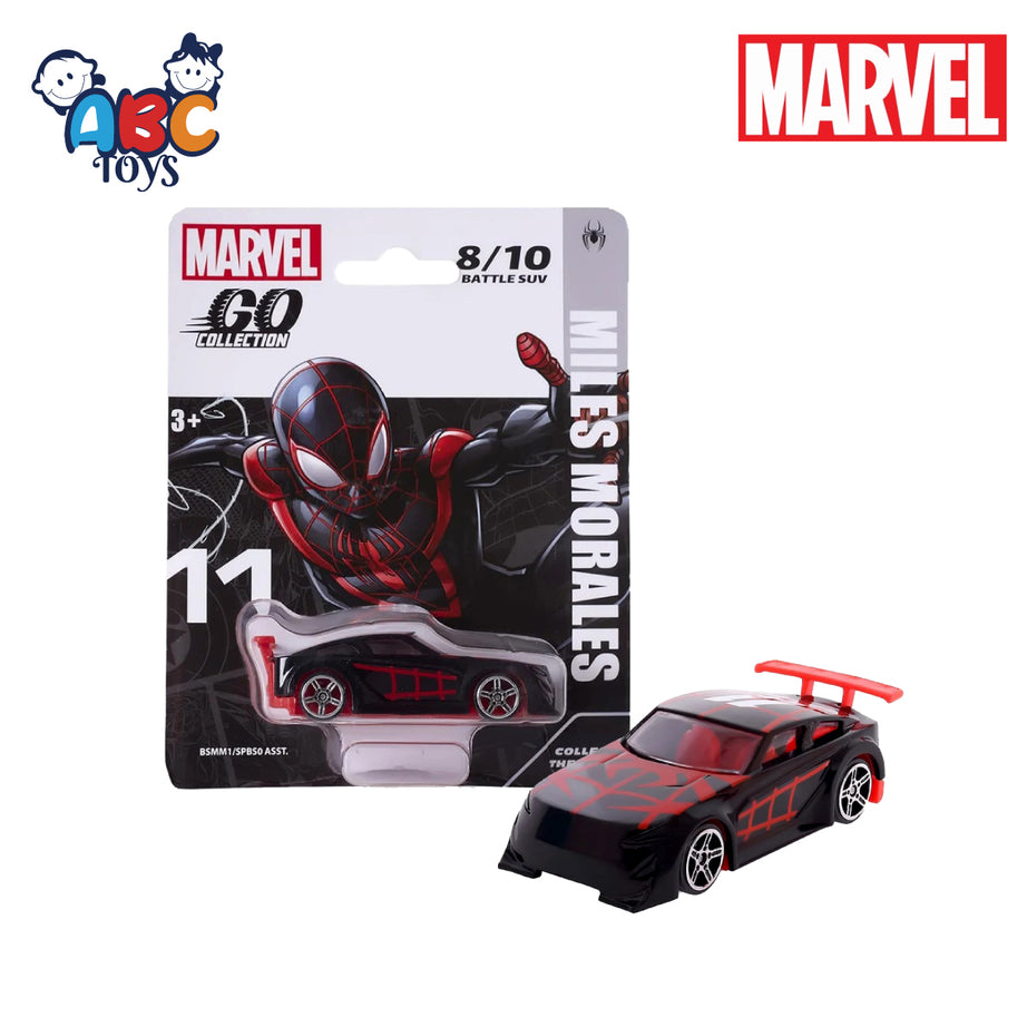 HASBRO SPBSE0001 (BSMM1) Marvel Avengers Knight Speed Battle SUV Go Collection Miles Morales, Age 3+