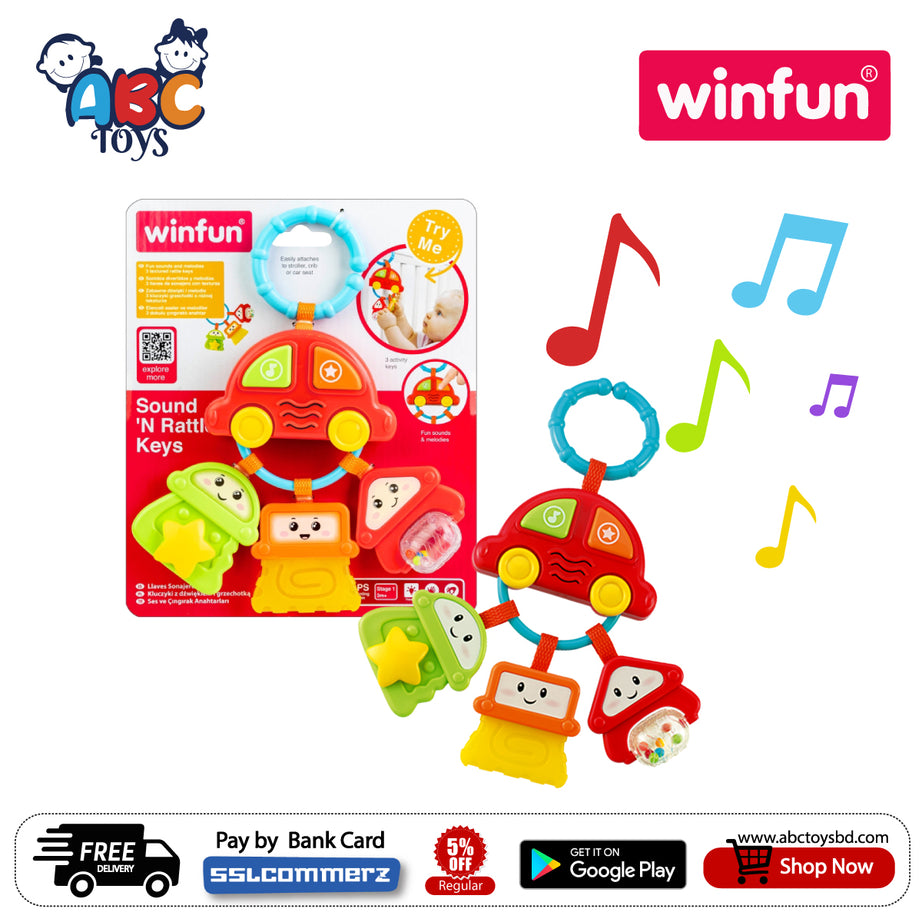 Winfun Sound N Rattle Keys B/O 3M+ (Damage Box)