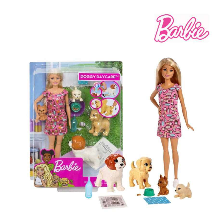 Barbie FXH07 Doggy Daycare Playset, Ages 3+