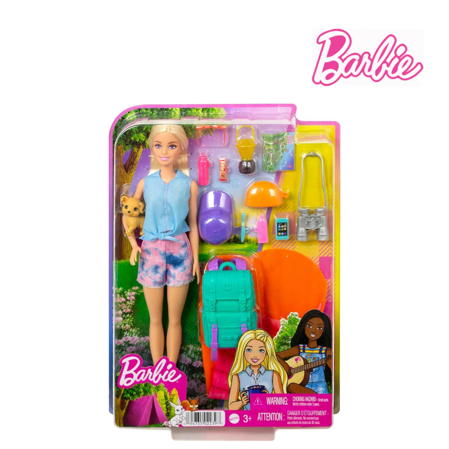 Barbie HDF73 Malibu Camping Doll & Accessories, Ages 3+