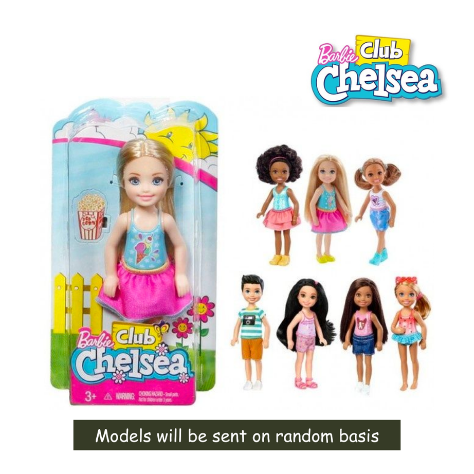 Barbie DWJ33 Club Chelsea Doll Asst 2 (Damaged Box)