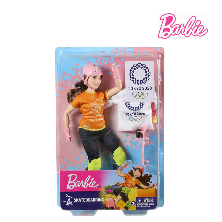 Barbie GJL78 Skateboarder Doll & Playset (Damaged Box)
