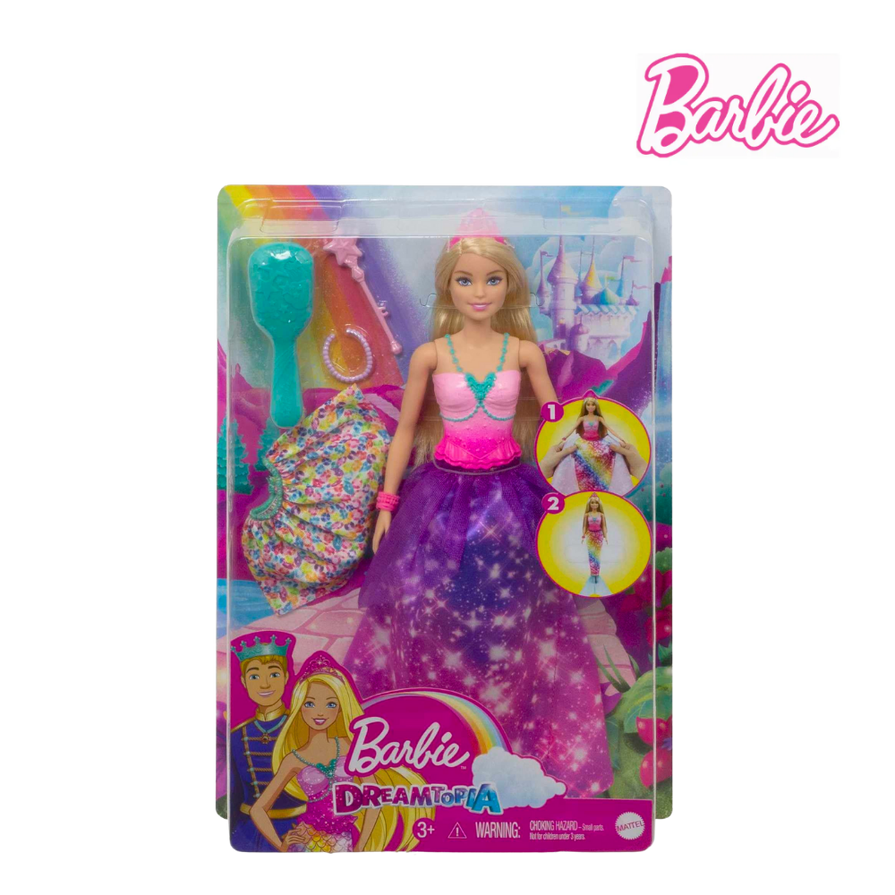 Barbie GTF92 Dreamtopia 2in1 Princess (Damaged Box)