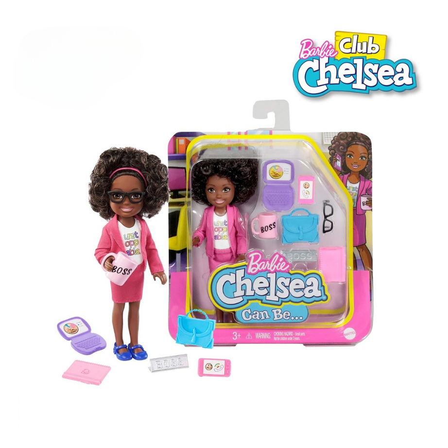 Barbie GTN93 Chelsea Boss Doll Playset (Damaged Box)
