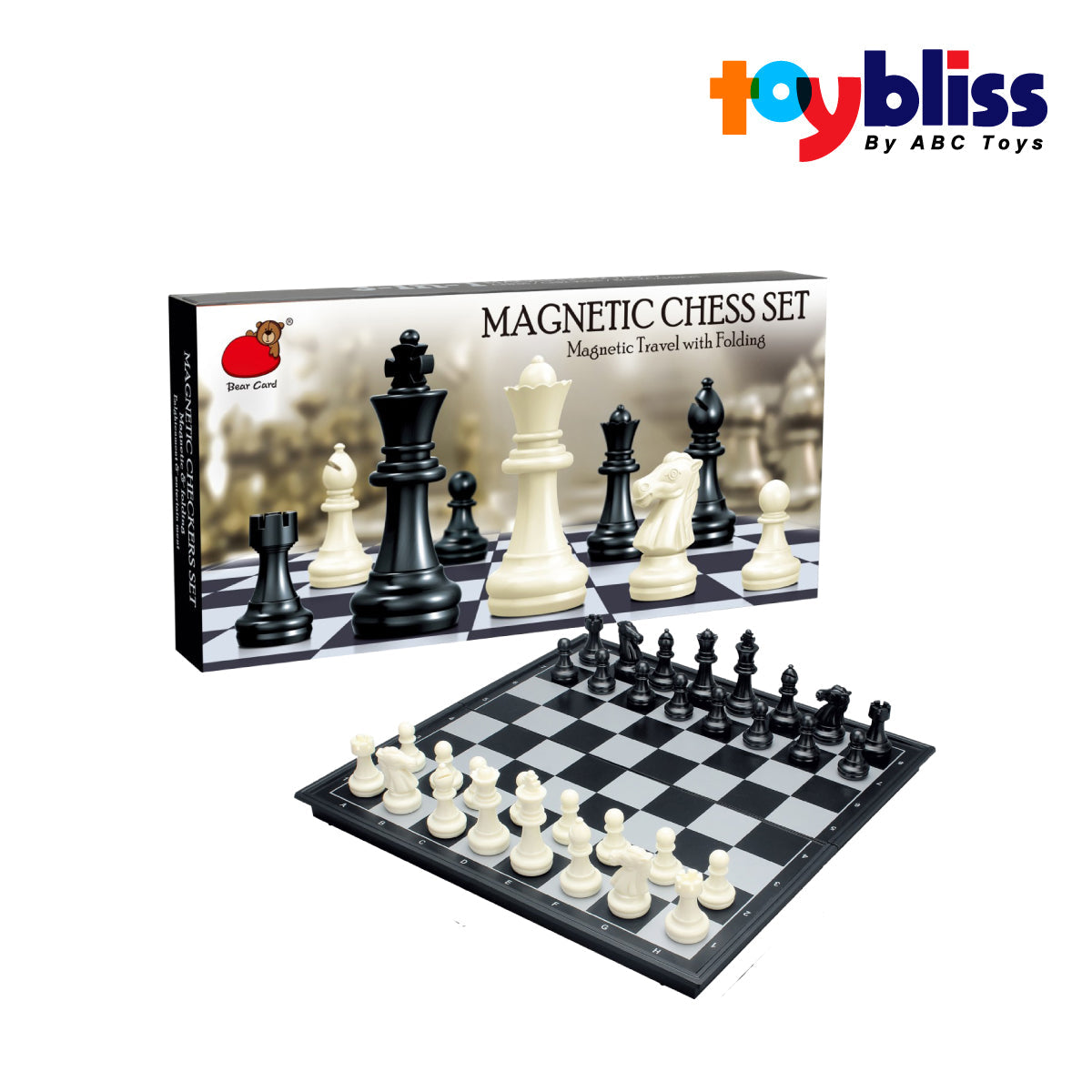 Toybliss - Bear Card Magnetic Chess (2210-B), Age 3+