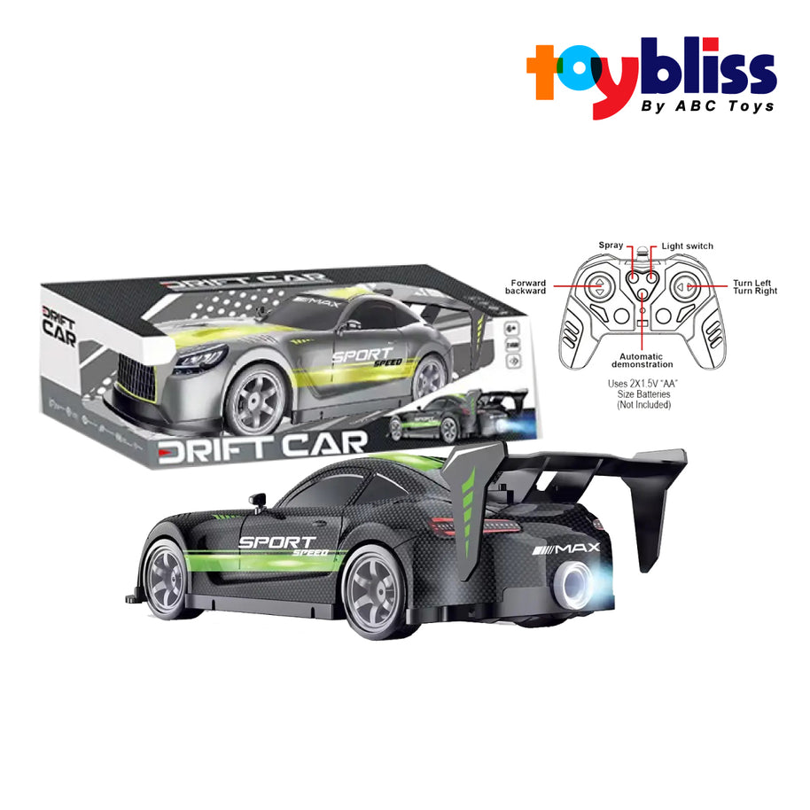 Toybliss R/C Drift Car with Lights & Sounds (CQ-648), Ages 6+