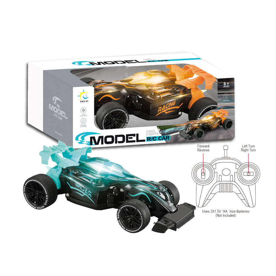 Toybliss Chen Qi Model Cool Lights RC Car with Sounds (CQ-630), Ages 6+