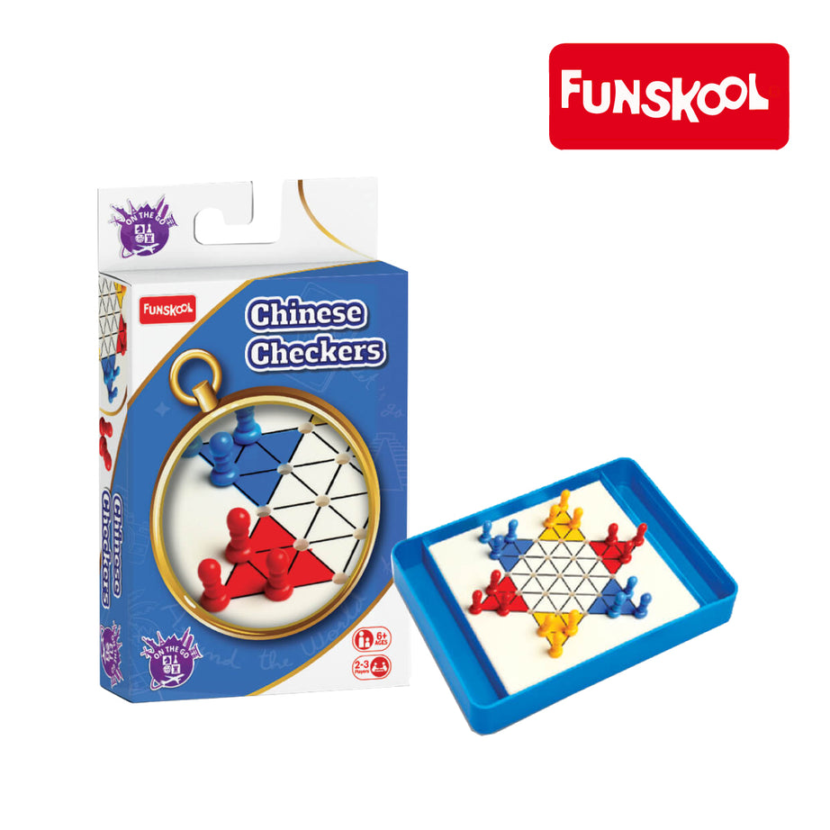 Funskool Travel Chess And Draught Board Game, Ages 7+