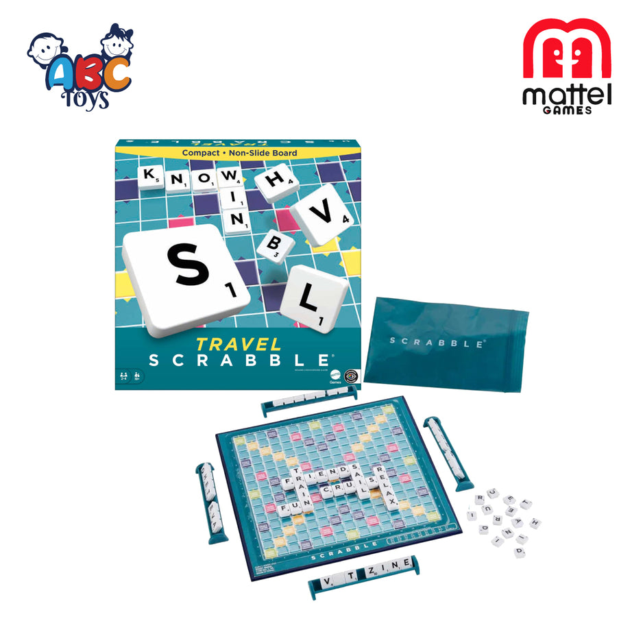 Mattel Game CJT11 TRAVEL SCRABBLE, Age 10+