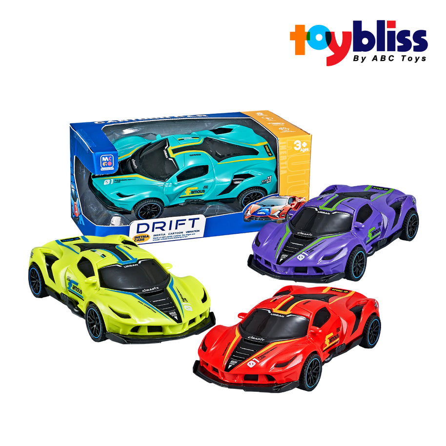 Toybliss Drift Sports Car Friction (D400-52B), Ages 3+