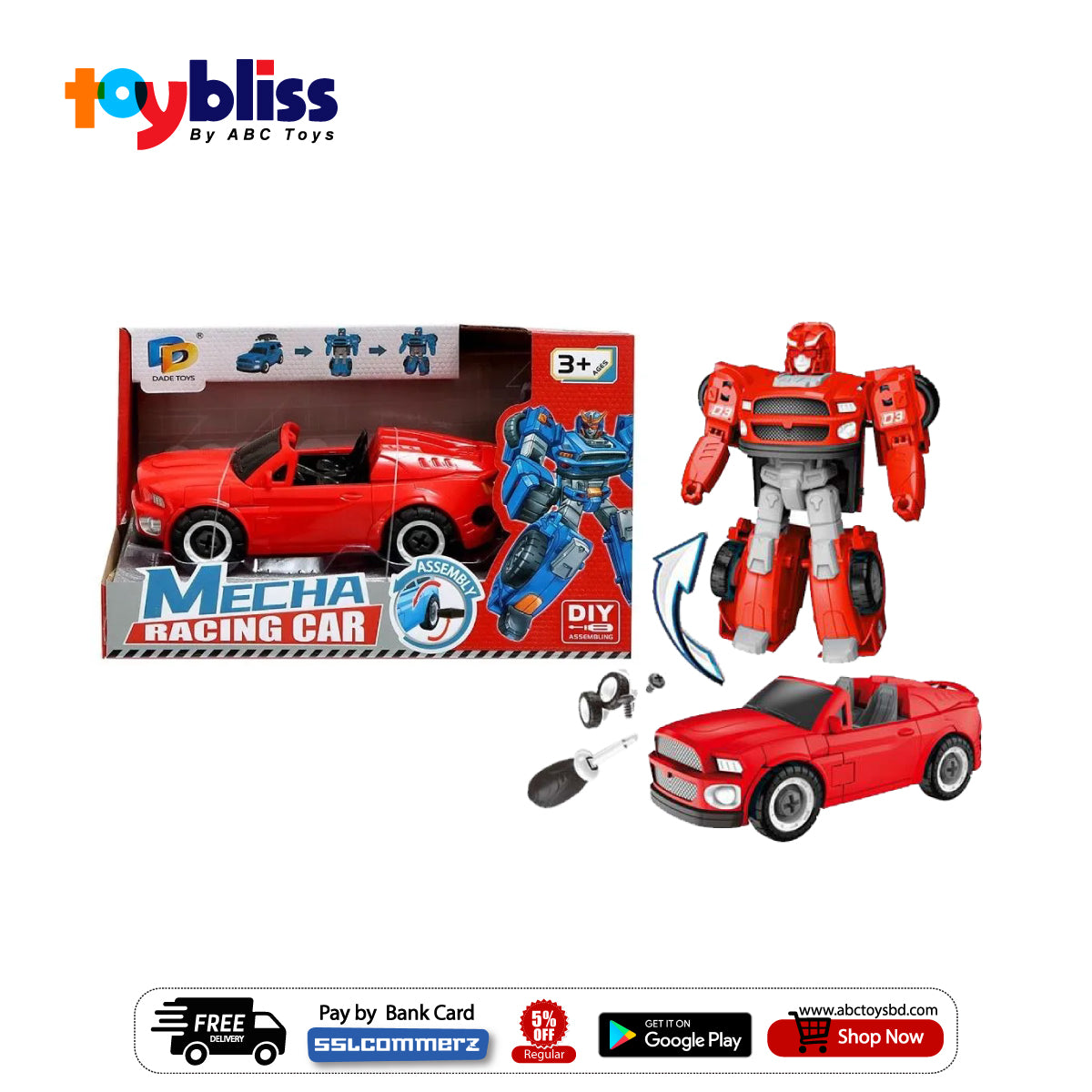Toybliss Mecha Racing Car – ABC TOYS