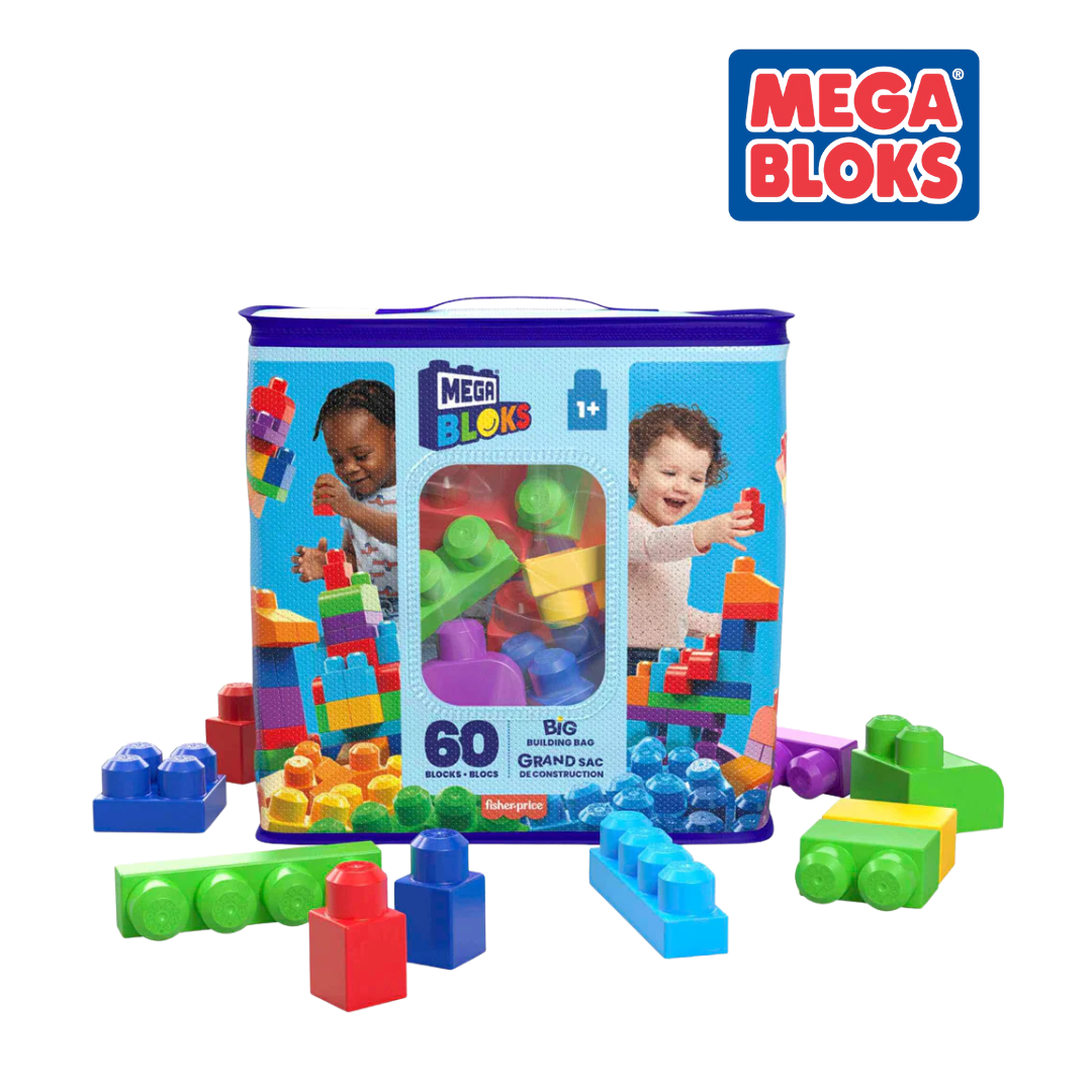 Mega Bloks DCH54 First Builders Big Building Bag - 60pcs