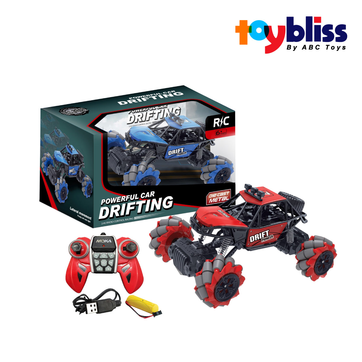 Toybliss - DIE-CAST METAL Remote Control Drifting Car (799A), Age 6+