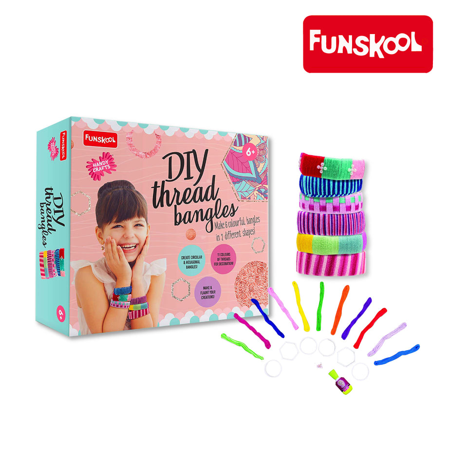 Funskool Diy Thread Bangles, Ages 6+