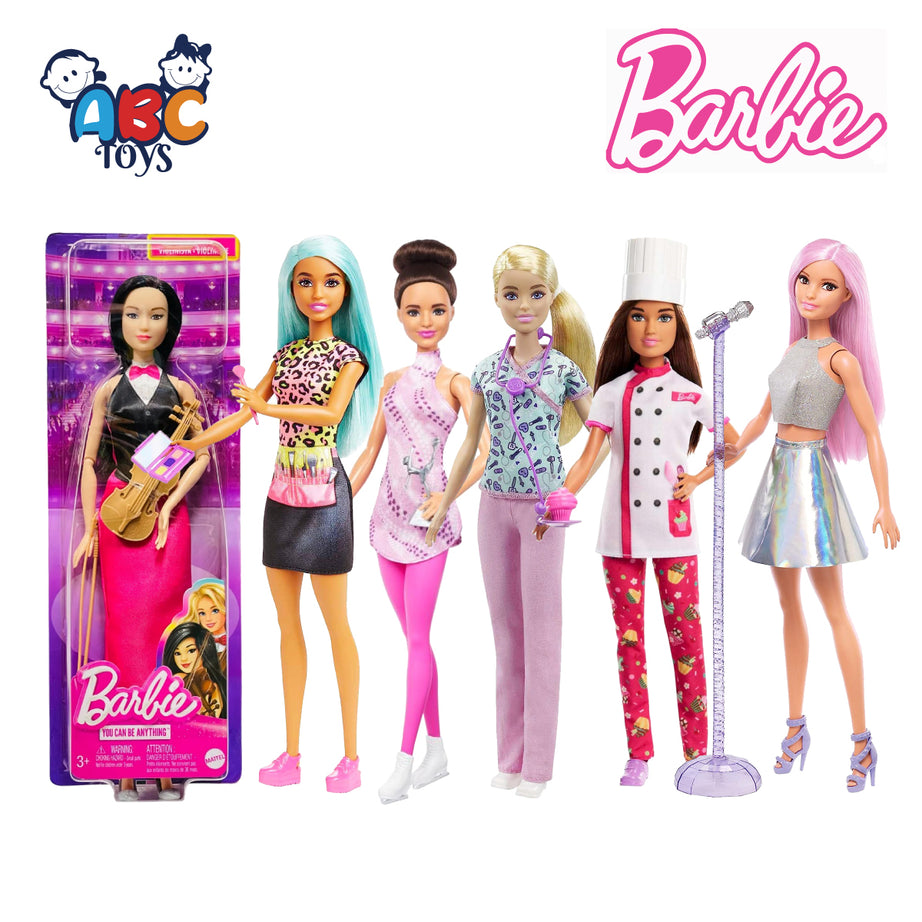 Barbie DVF50 Career Doll & Accessories with Wearing Professional Outfits, Ages 3+
