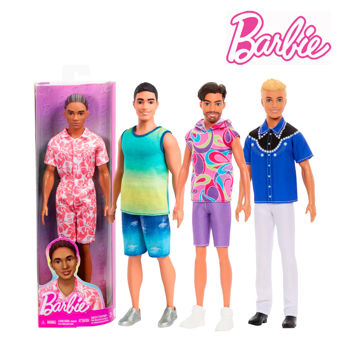 Barbie DWK44 Fashionistas Doll Ass, Ages 3+