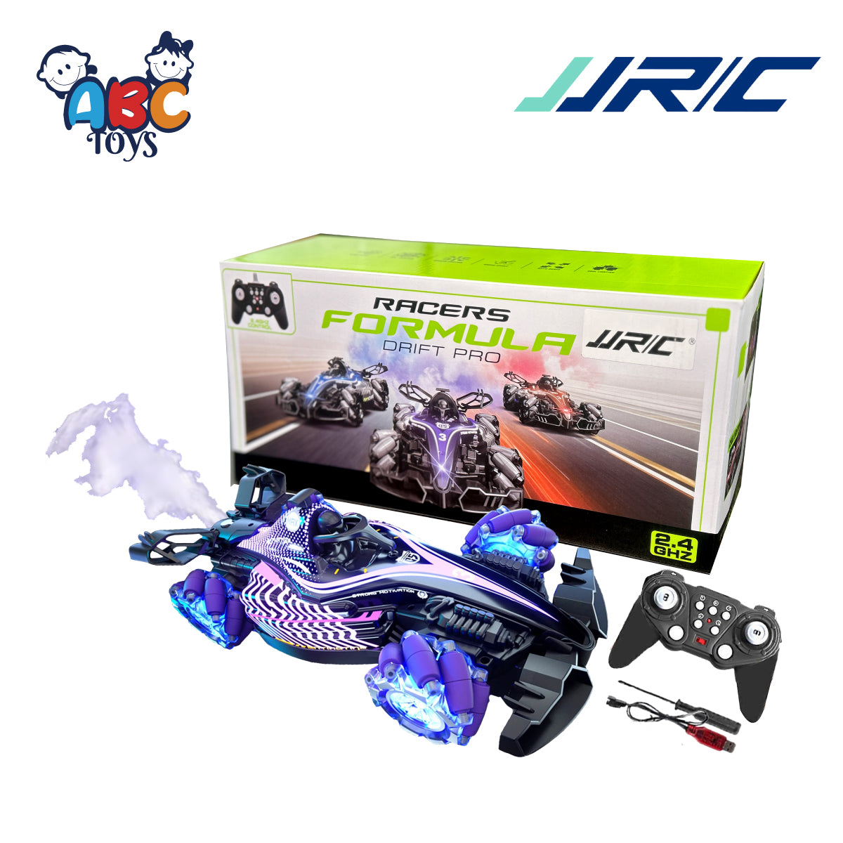 JJRC GB1061 F1 Drift Pro 2.4G Fog Spray RC Car, Ages 8+