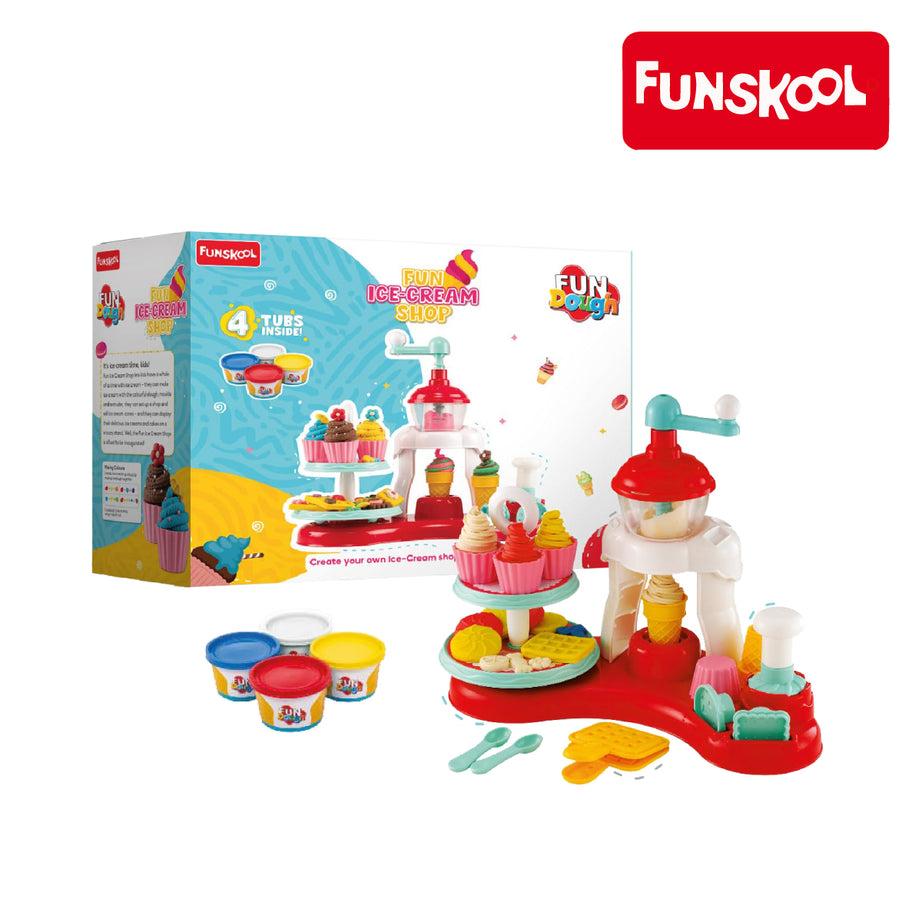 Funskool Fundough Playset Ice Cream Shop, Ages 3+