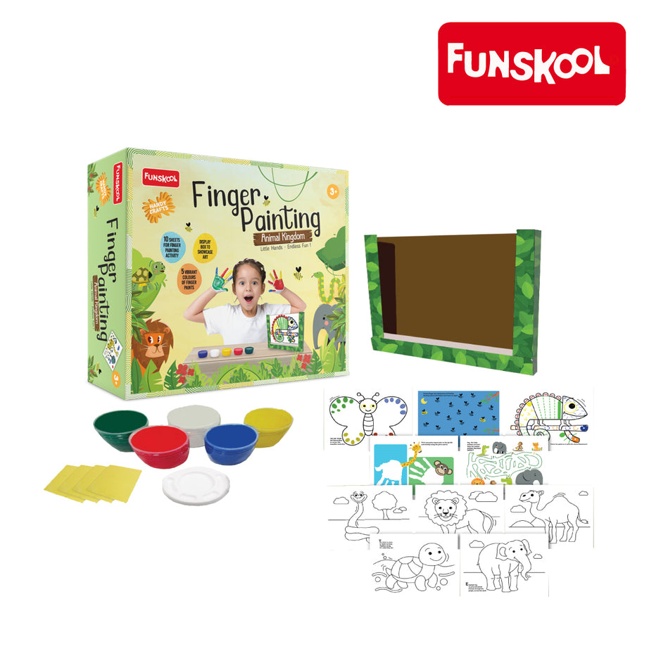 Funskool Finger Painting Animal Kingdom, Ages 3+