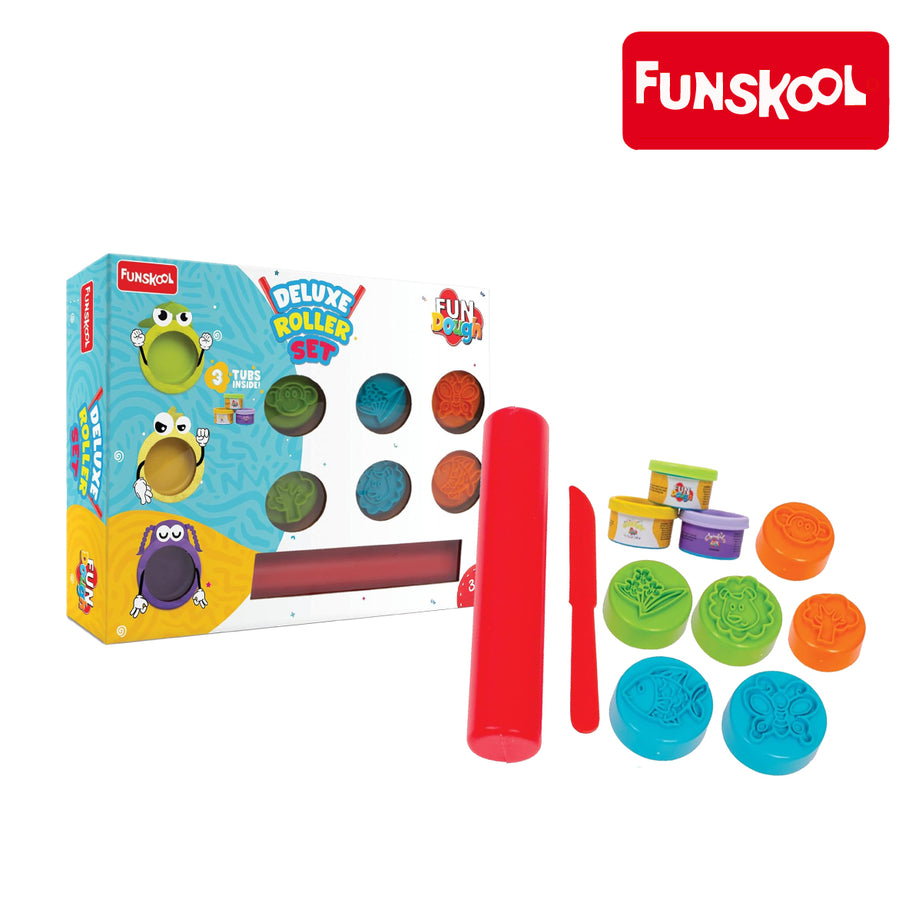 Funskool Fundough Playset Deluxe Roller Set, Ages 3+