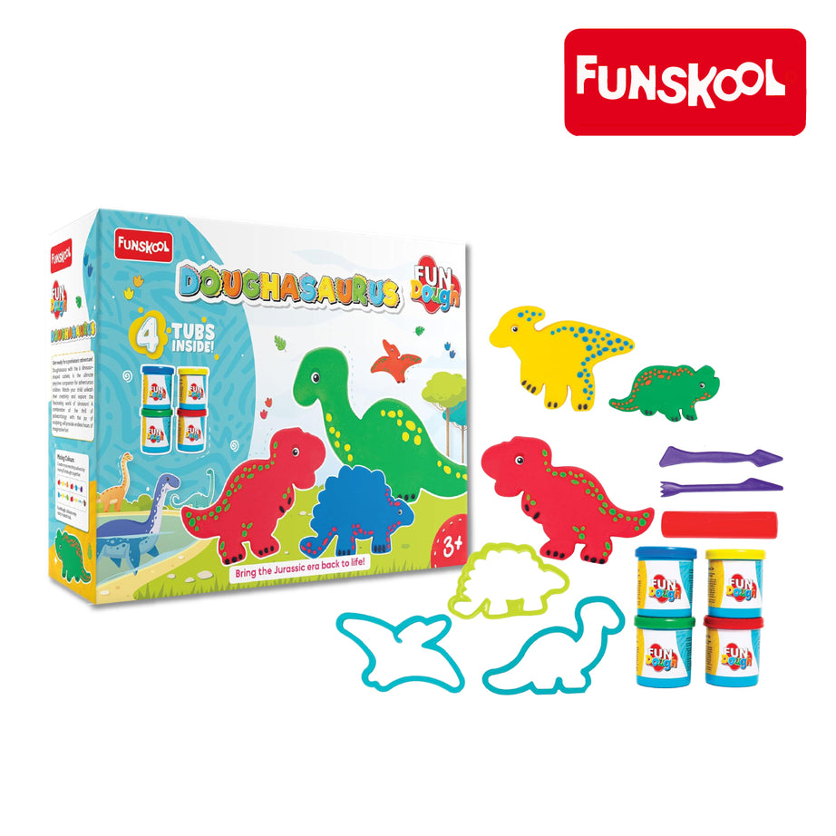 Funskool Fundough Doughasaurus Play Dough, Ages 3+