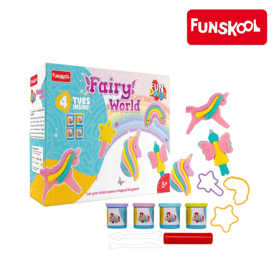 Funskool Fundough Fairy World-Art and Craft Kit, Ages 3+