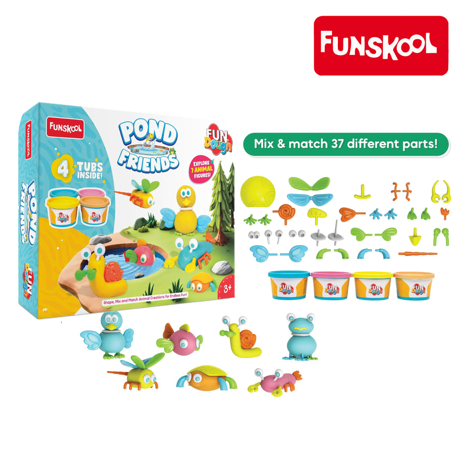 Funskool Fundough Pond Friends Craft Kit, Ages 3+
